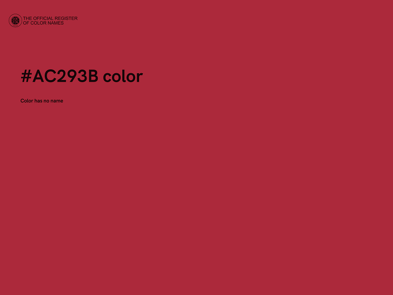 #AC293B color image