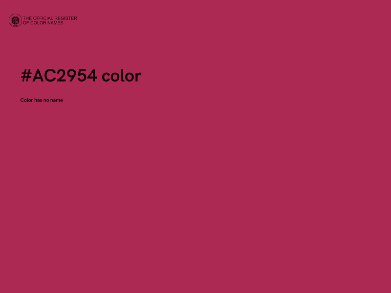 #AC2954 color image