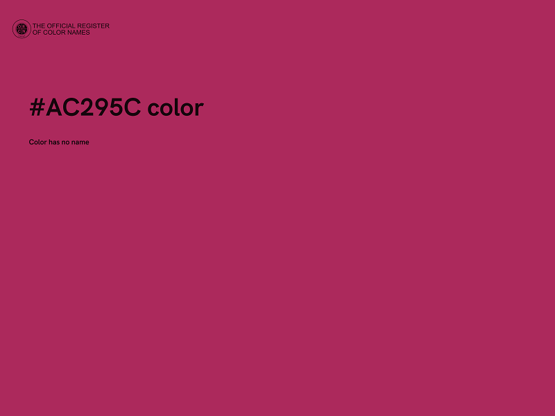 #AC295C color image