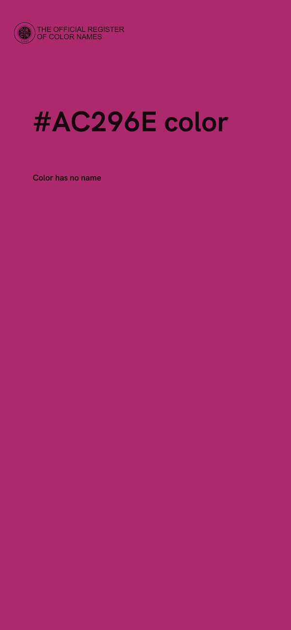 #AC296E color image