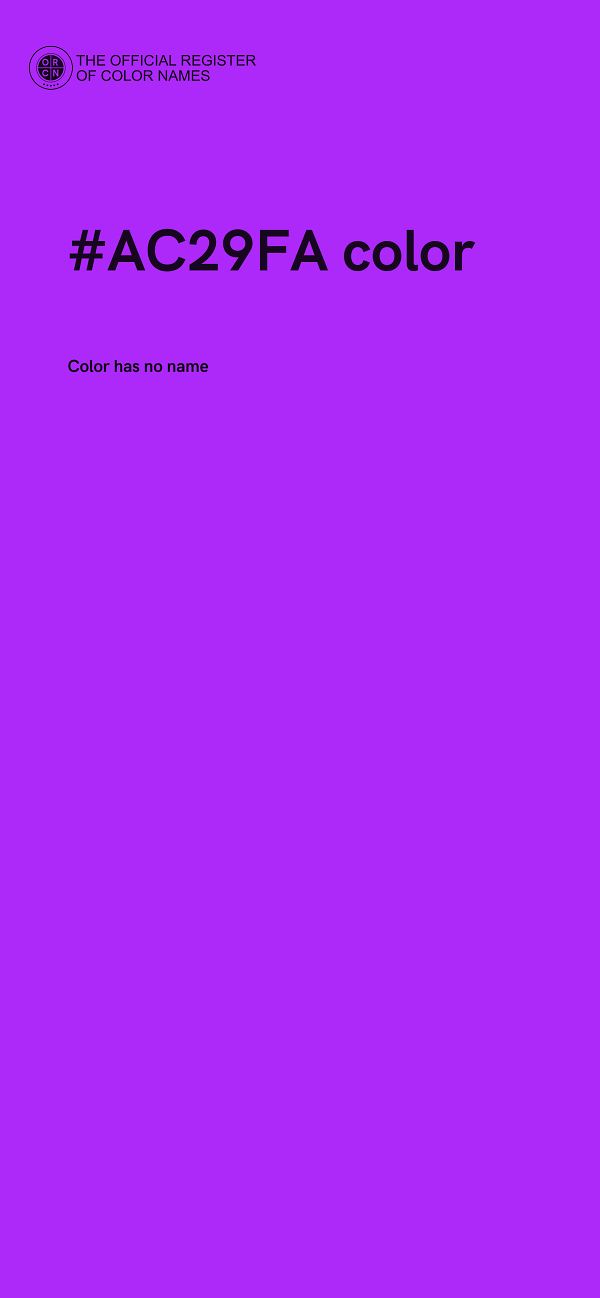 #AC29FA color image