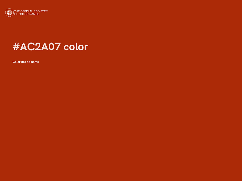 #AC2A07 color image