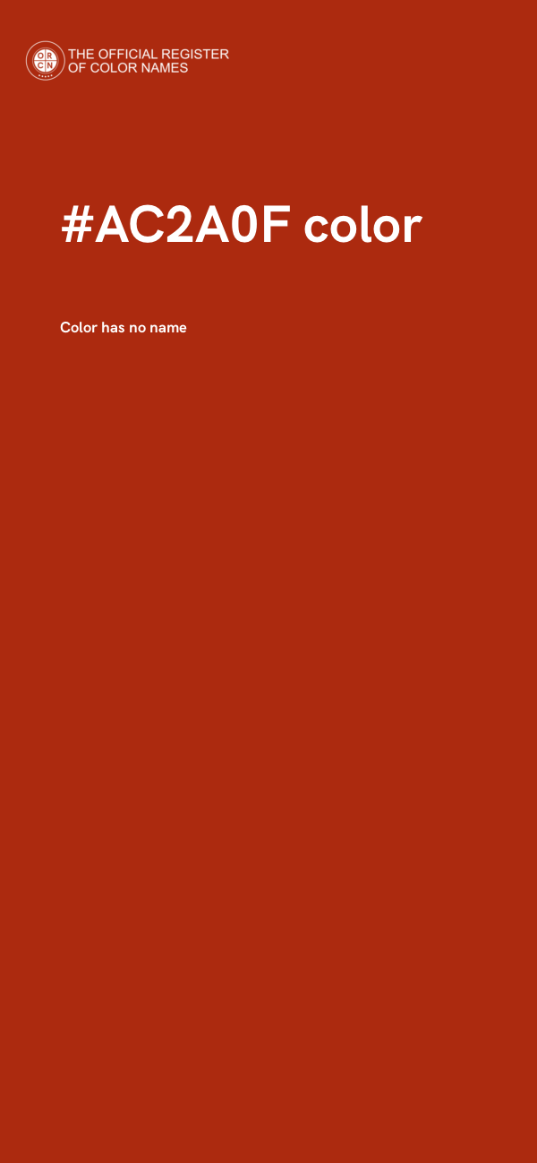#AC2A0F color image