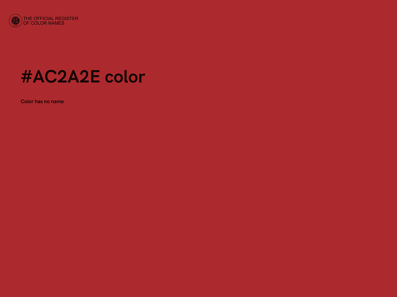 #AC2A2E color image