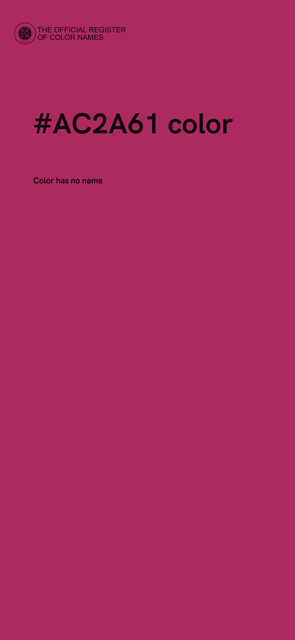 #AC2A61 color image
