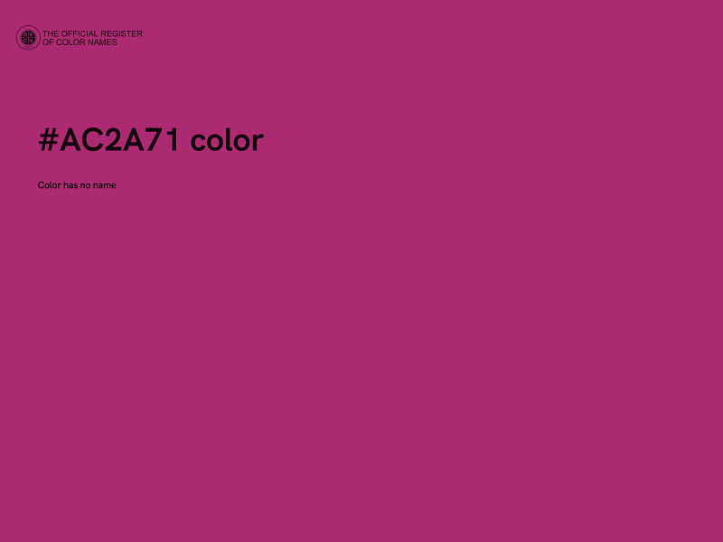 #AC2A71 color image