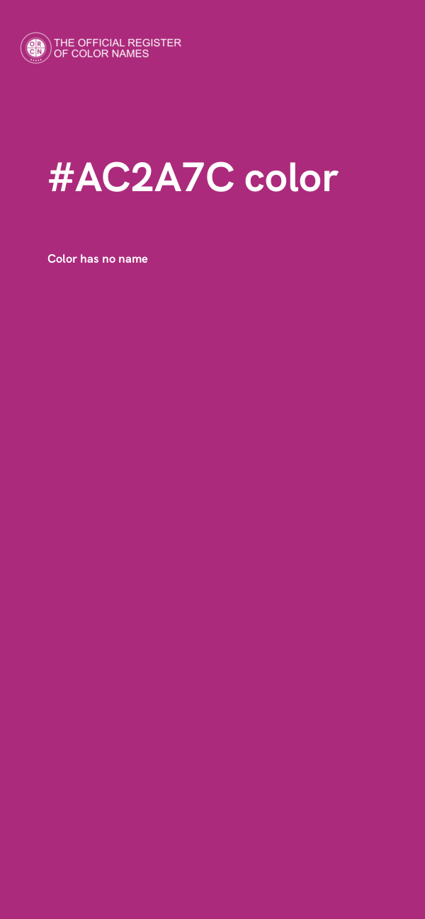#AC2A7C color image
