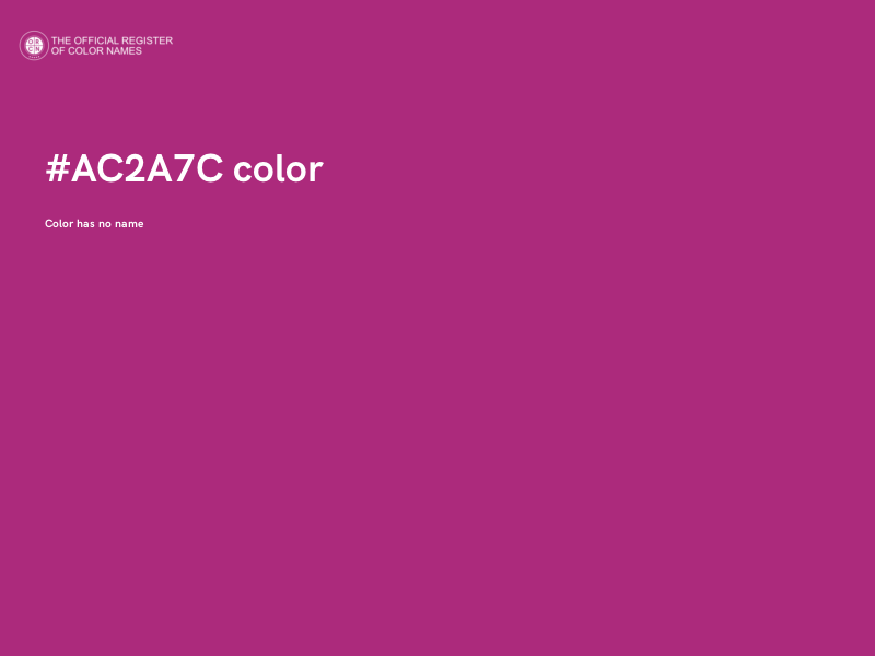 #AC2A7C color image