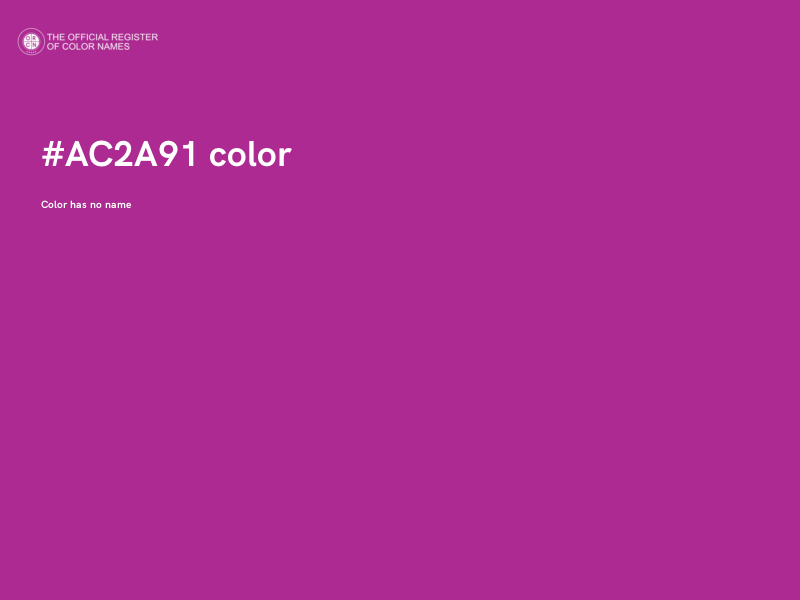 #AC2A91 color image