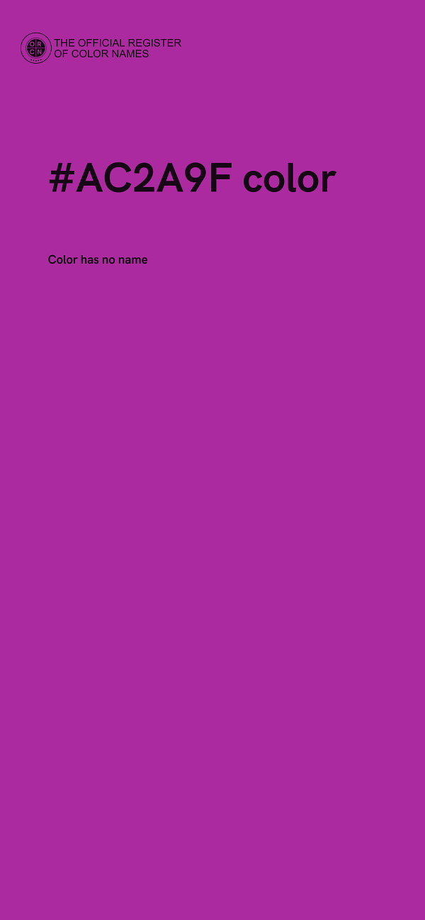 #AC2A9F color image