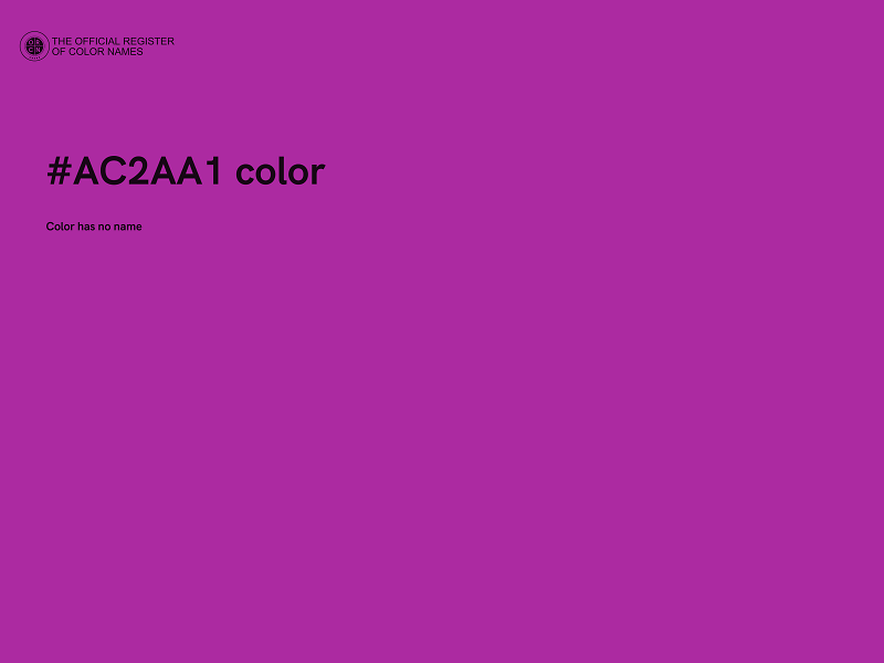 #AC2AA1 color image