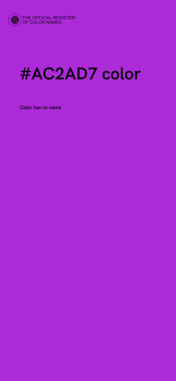 #AC2AD7 color image