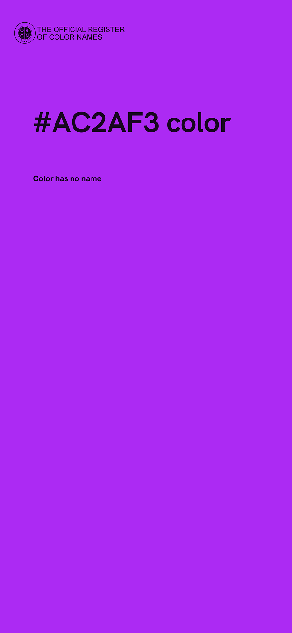 #AC2AF3 color image