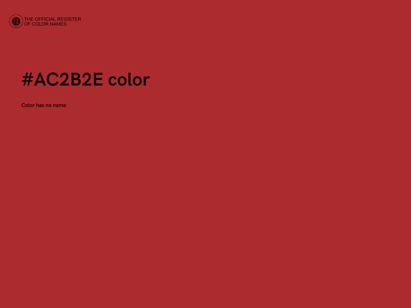 #AC2B2E color image
