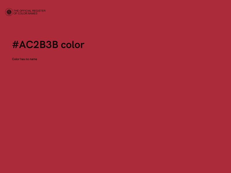 #AC2B3B color image
