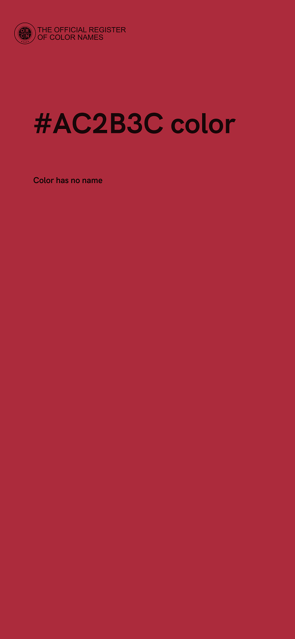 #AC2B3C color image