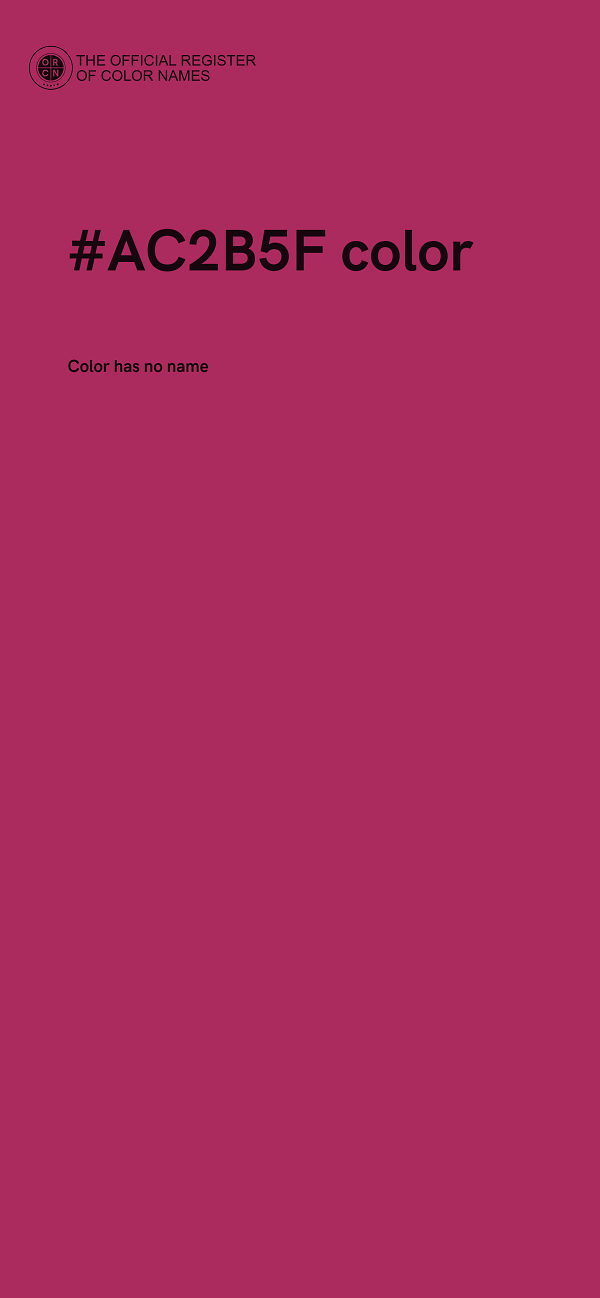 #AC2B5F color image