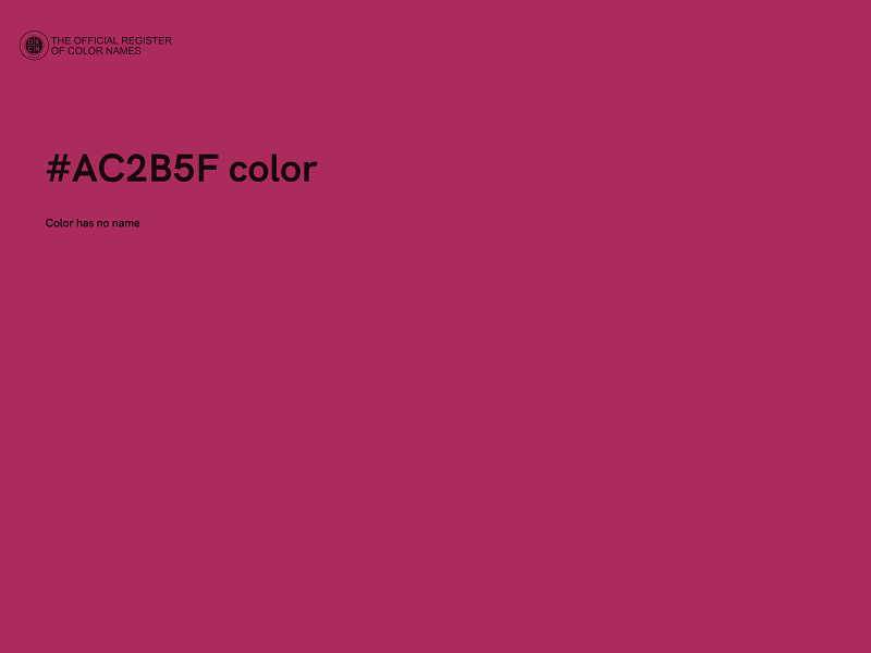 #AC2B5F color image