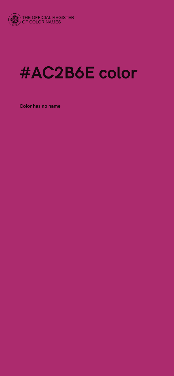 #AC2B6E color image