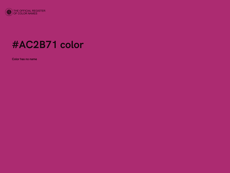 #AC2B71 color image