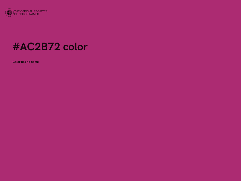 #AC2B72 color image