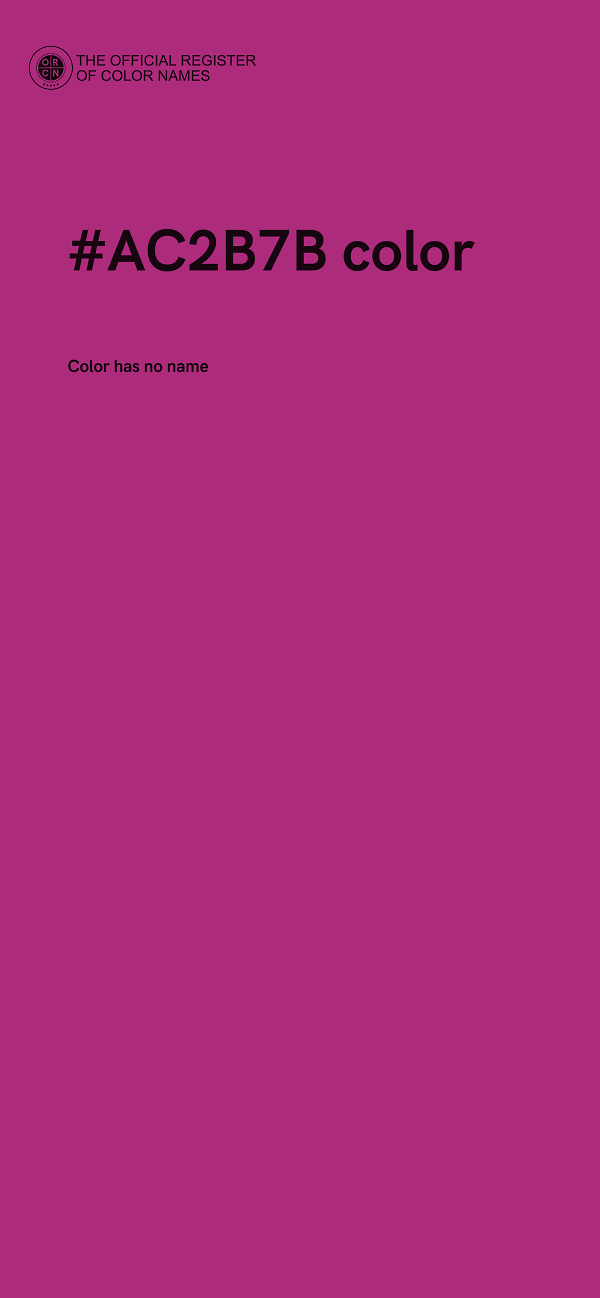 #AC2B7B color image