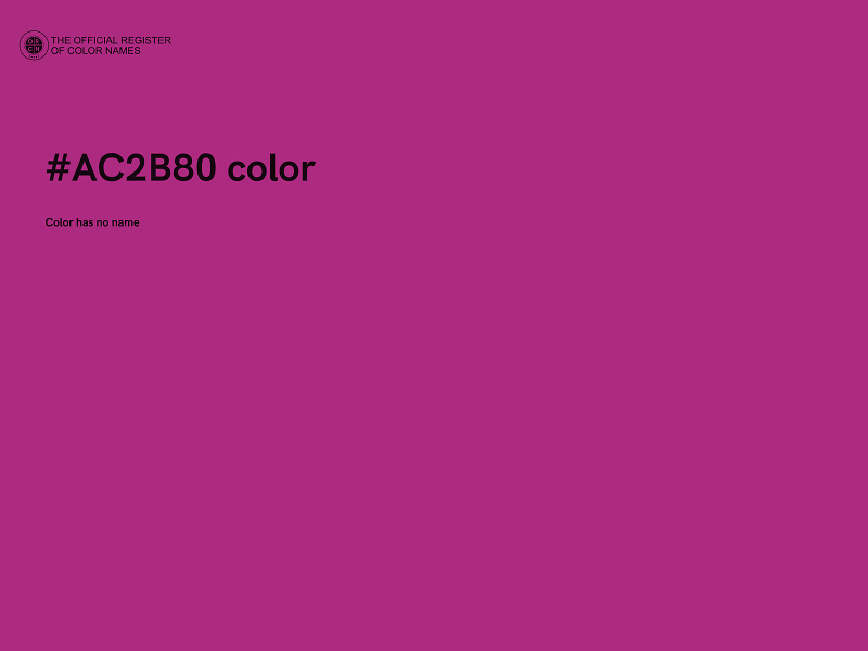 #AC2B80 color image