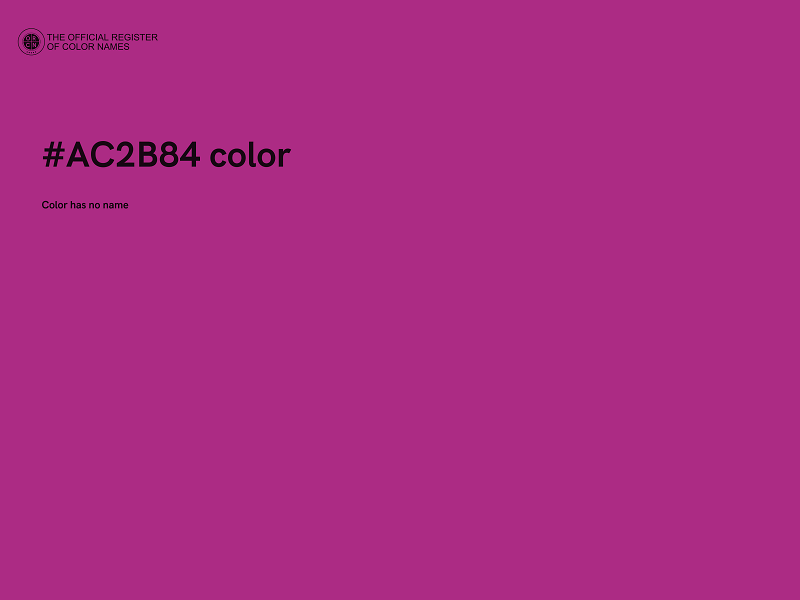 #AC2B84 color image