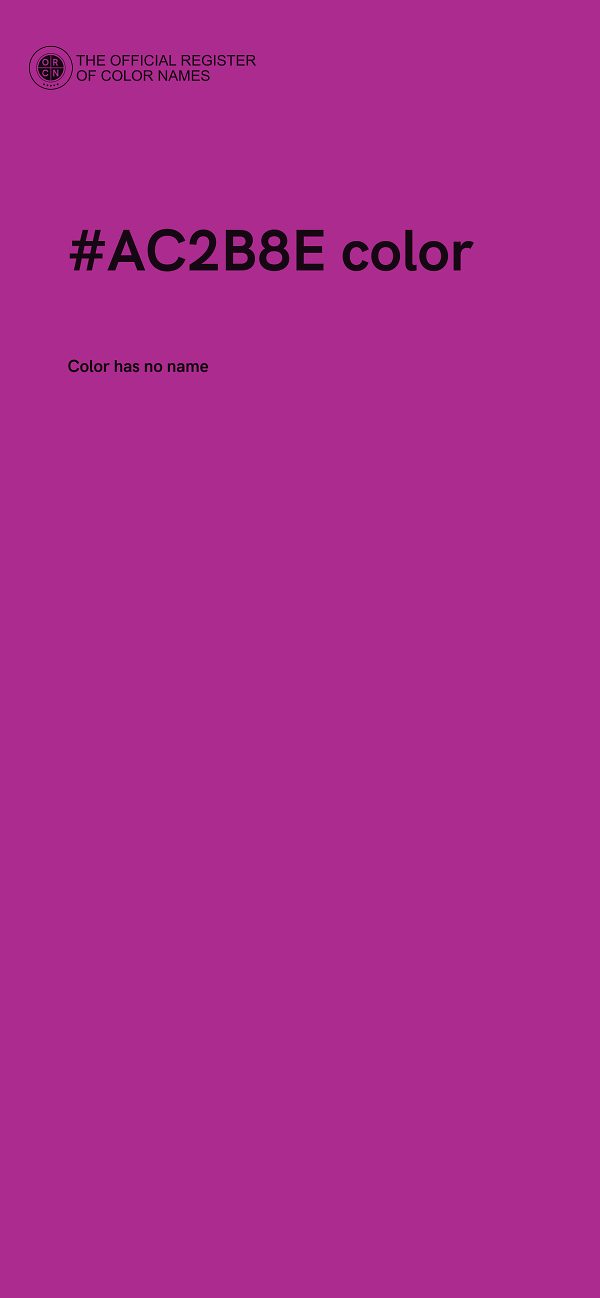 #AC2B8E color image