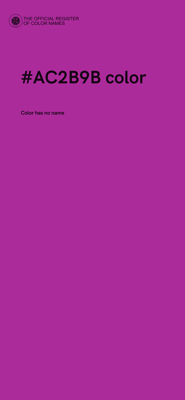 #AC2B9B color image