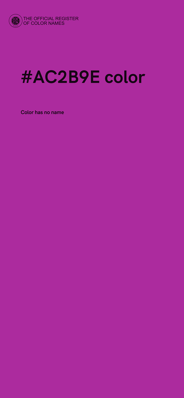 #AC2B9E color image