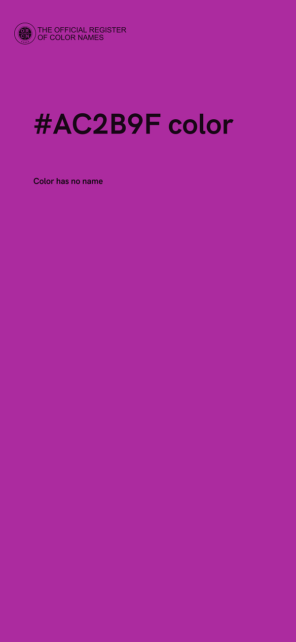 #AC2B9F color image