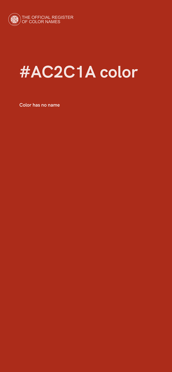 #AC2C1A color image