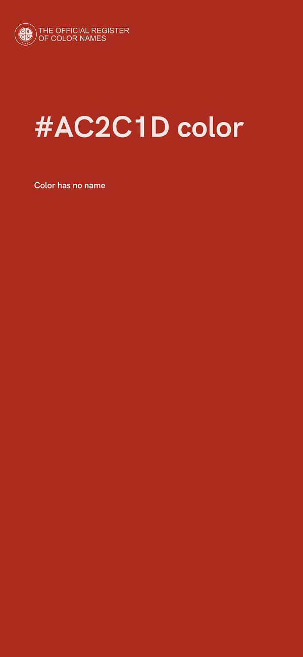 #AC2C1D color image