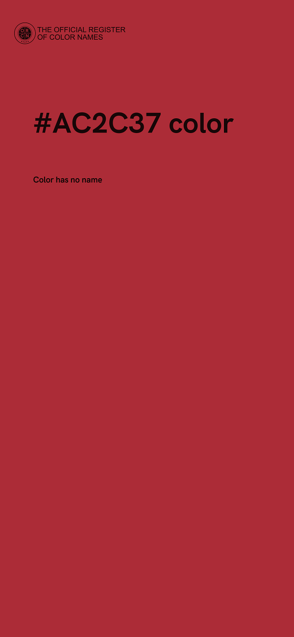 #AC2C37 color image