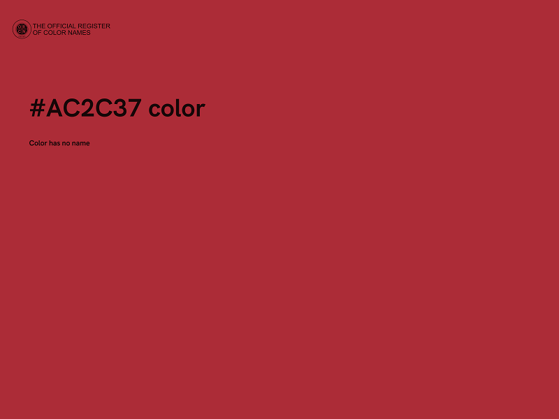 #AC2C37 color image