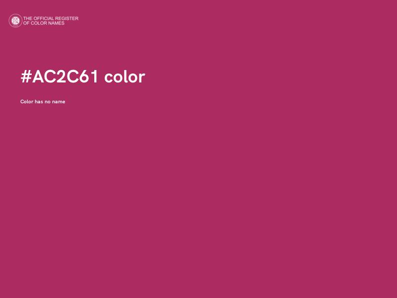 #AC2C61 color image