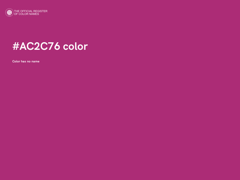 #AC2C76 color image