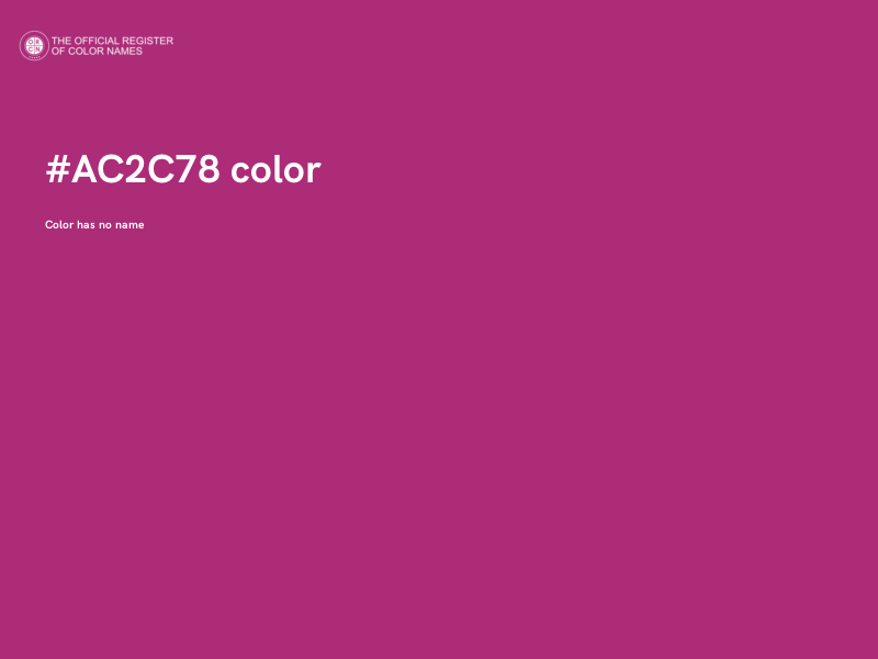 #AC2C78 color image