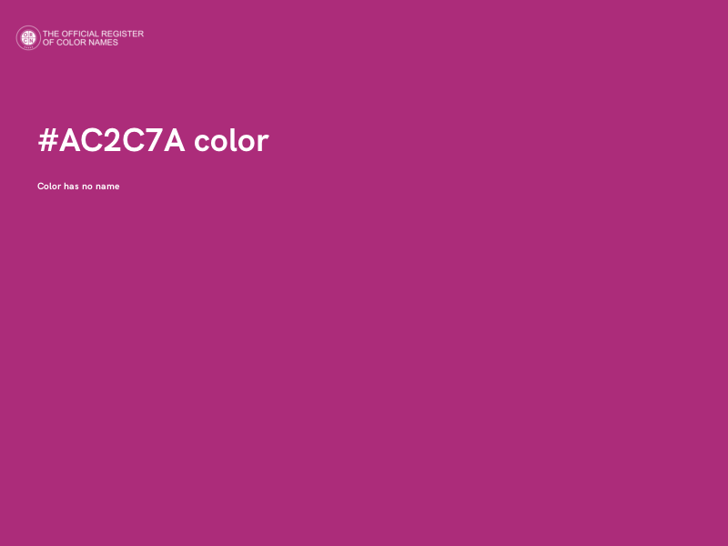 #AC2C7A color image