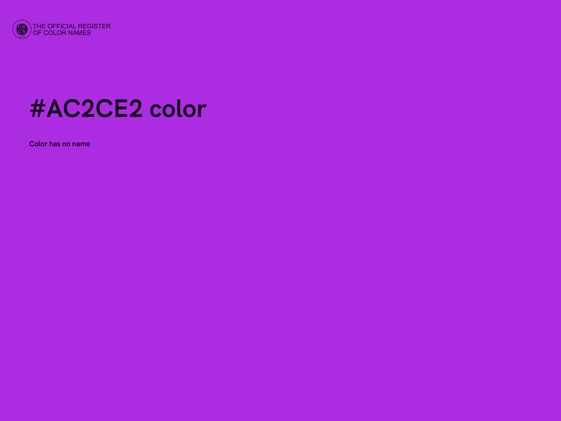 #AC2CE2 color image