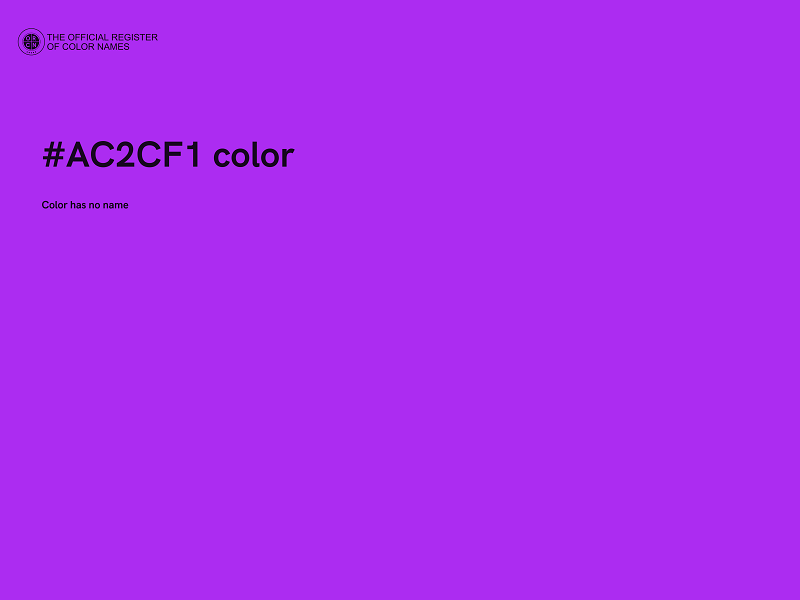 #AC2CF1 color image