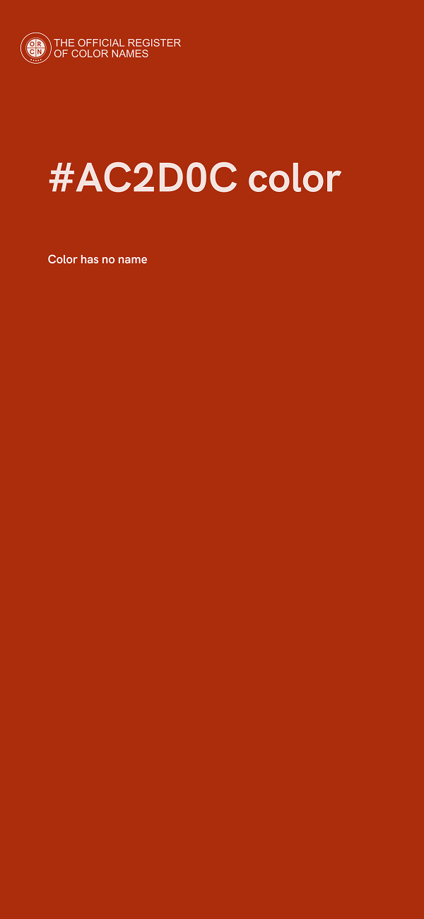#AC2D0C color image