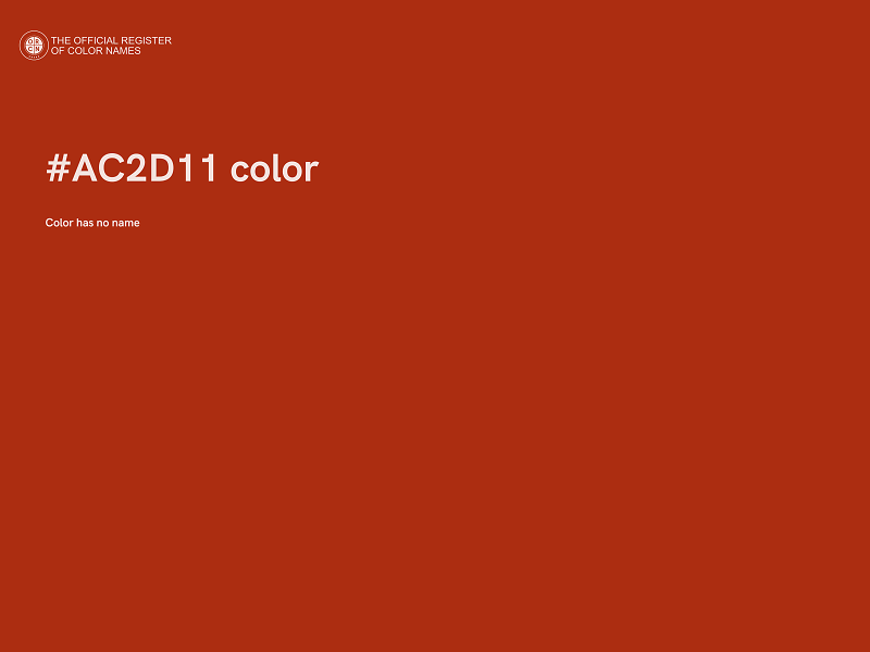 #AC2D11 color image