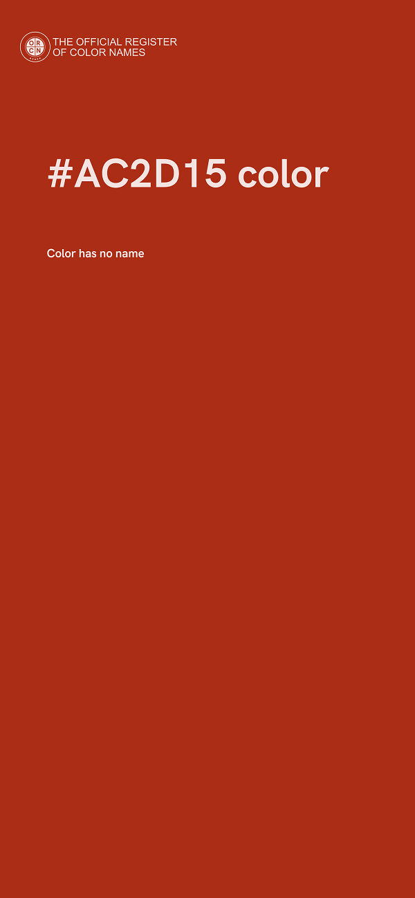 #AC2D15 color image