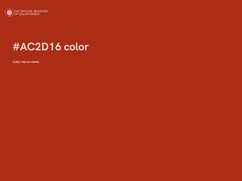#AC2D16 color image