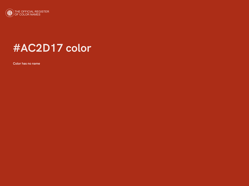 #AC2D17 color image