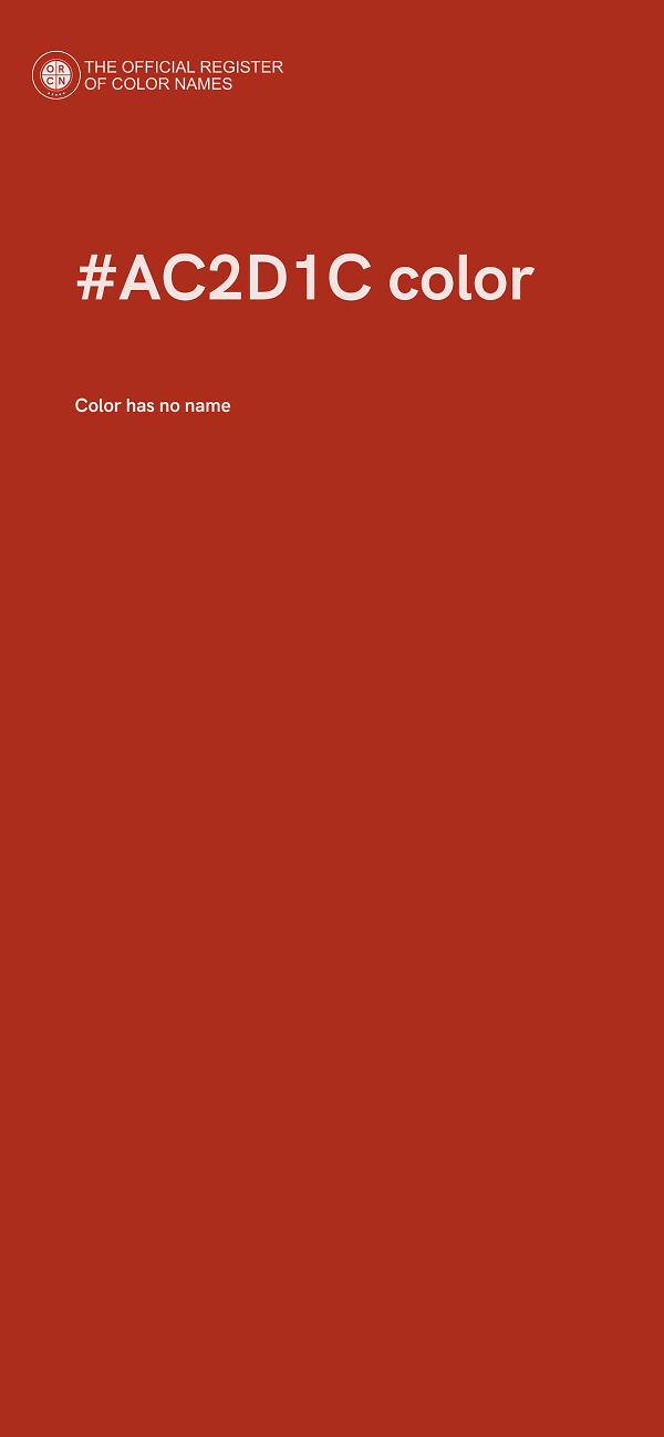 #AC2D1C color image