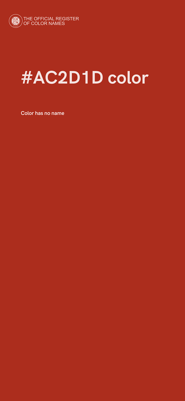 #AC2D1D color image