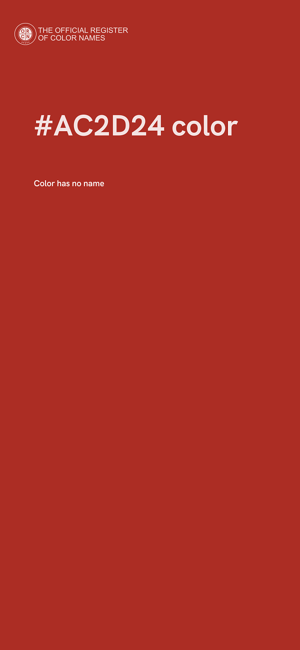 #AC2D24 color image